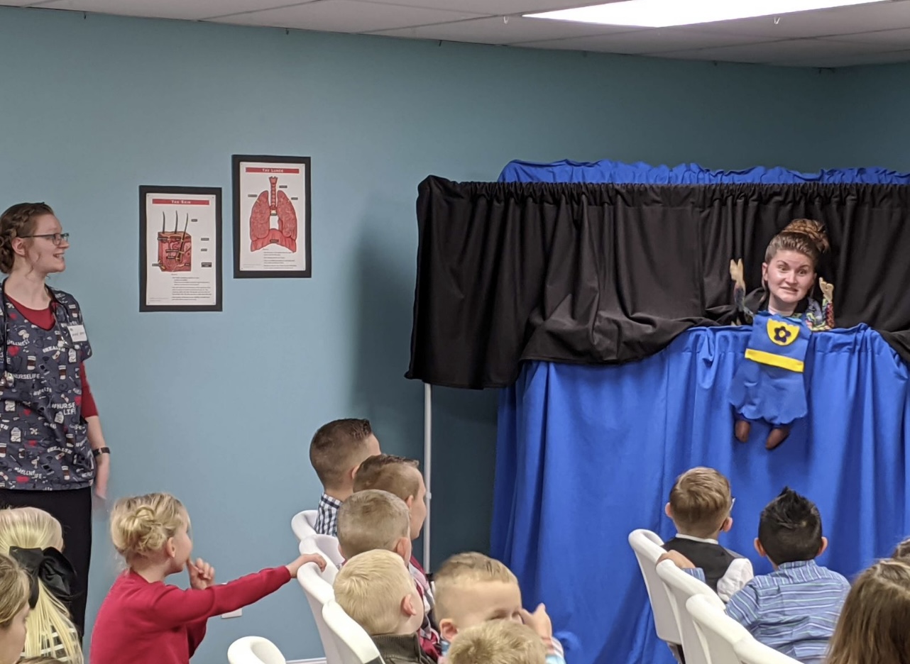Children enjoying church