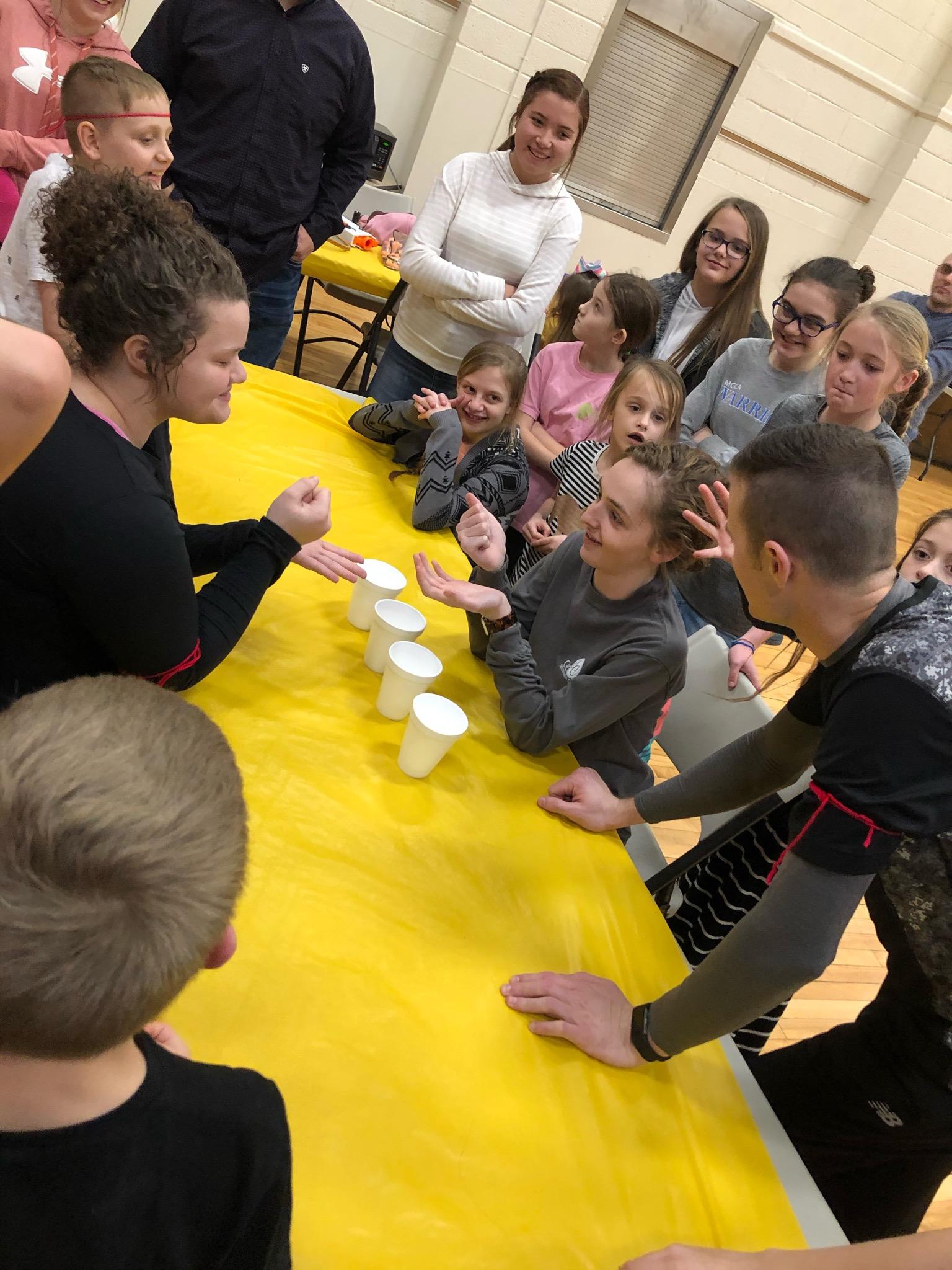 Youth Group climbing