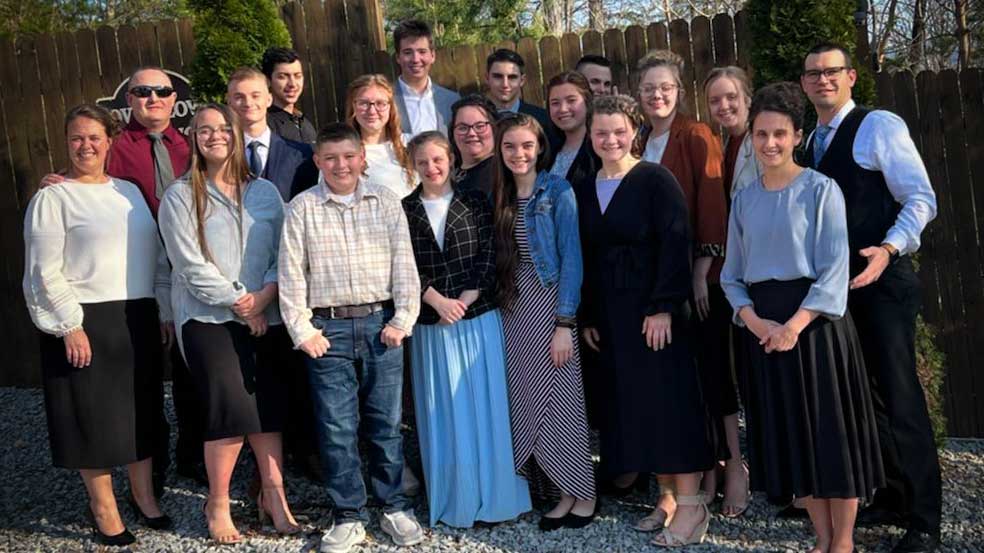 Youth Group outdoors